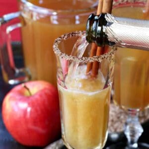 These Apple Cider Mimosas have a special boozy kick!