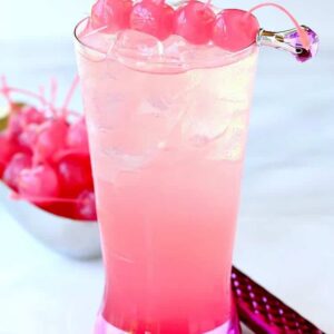 This Tickled Pink Shirley Temple is not only tasty but it's for a good cause!