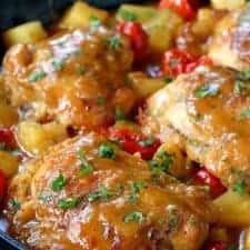 Upside Down Pineapple Chicken Thighs image