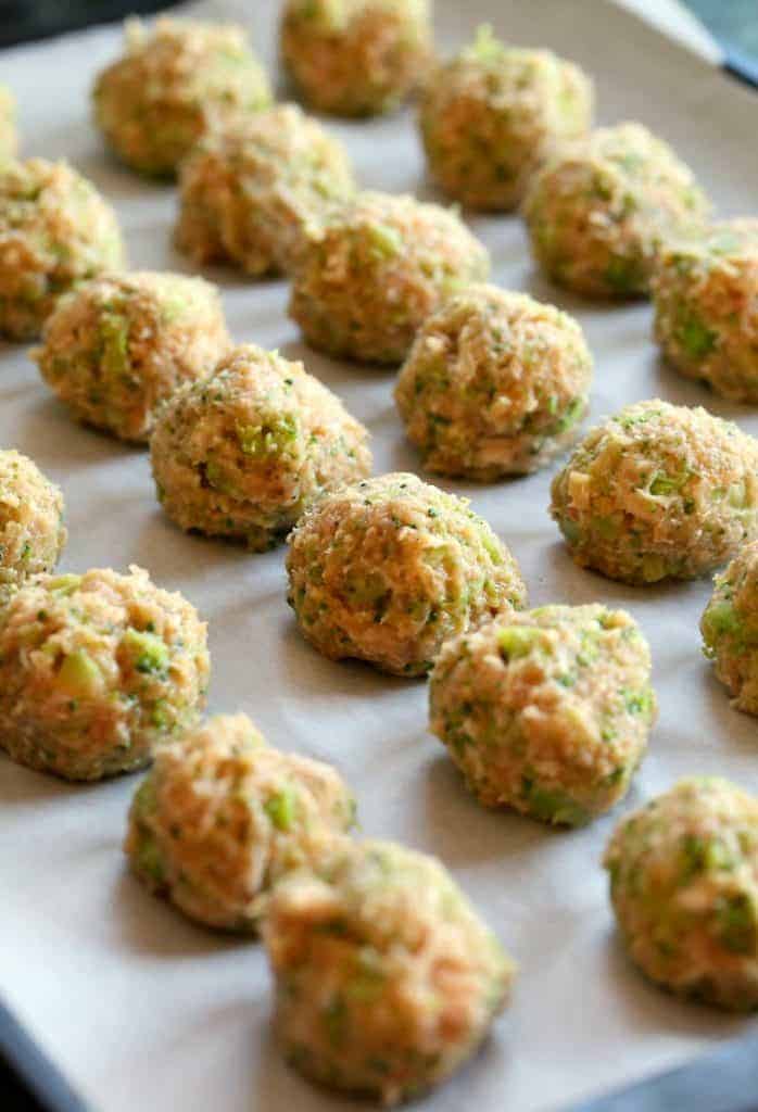 Easy Chicken and Broccoli Meatballs Mantitlement