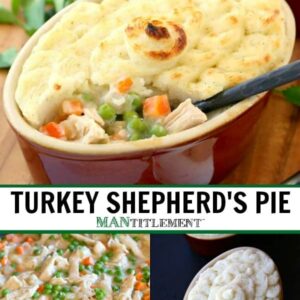 turkey shepherd's pie collage for Pinterest