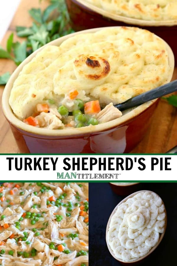 turkey shepherd's pie collage for Pinterest