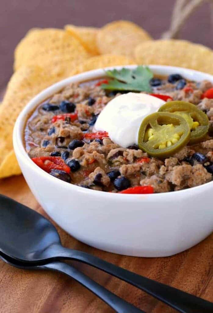Ranch Turkey Chili recipe on board