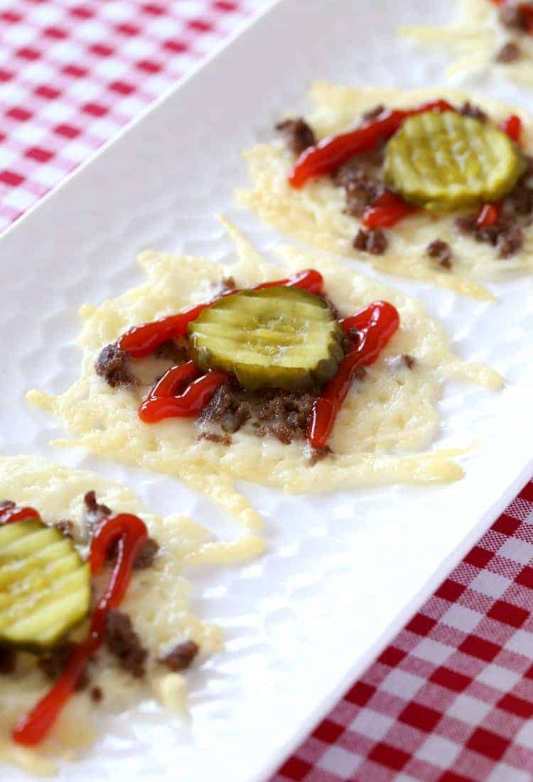 Low Carb Hamburger Cheese Crisps Mantitlement