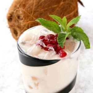 This Naughty Snowman Coconut Cooler is perfect for your winter cocktail parties!