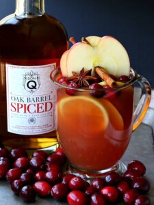 Make this Slow Cooker Spiced Rum Cocktail for a stay at home cold weather cocktail!