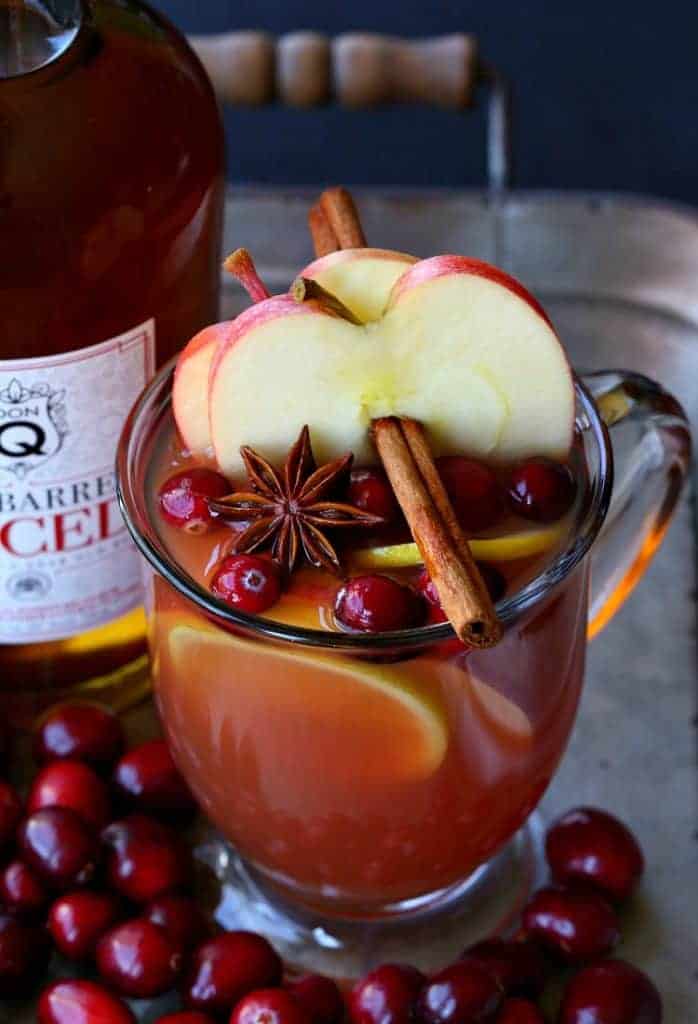 Try this Slow Cooker Spiced Rum Cocktail to warm you up on a cold night!