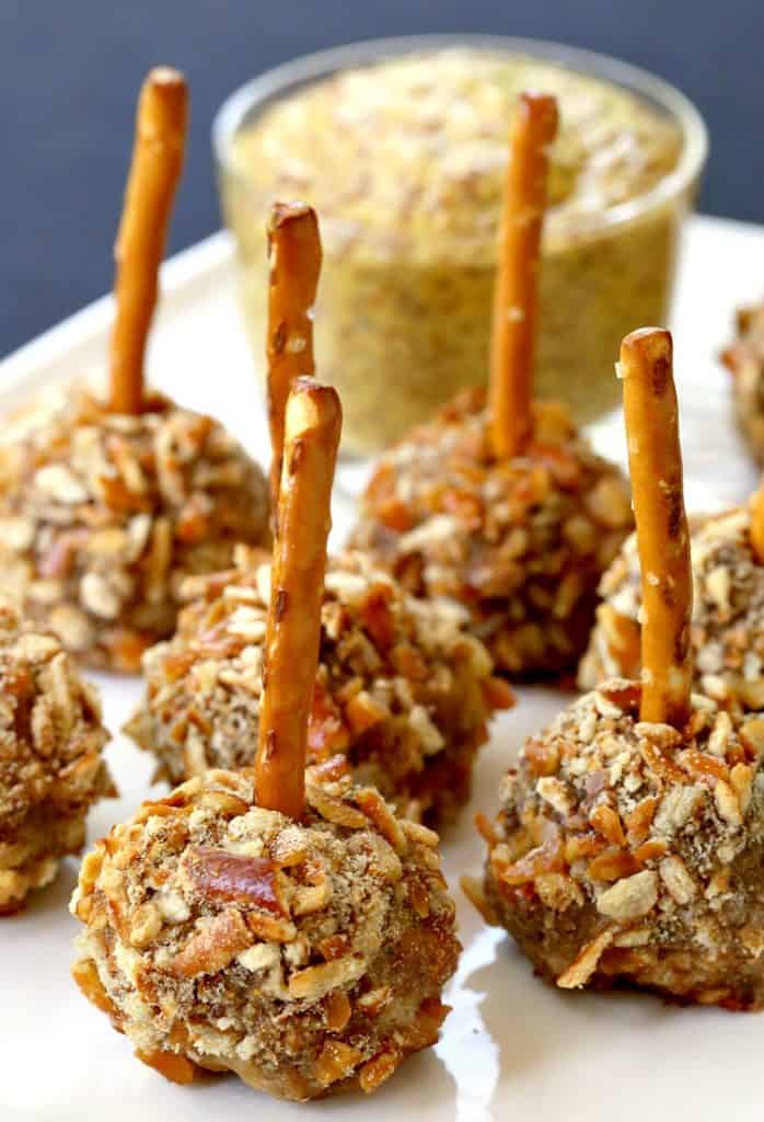 These Beer and Pretzel Cocktail Meatballs are a meatball recipe made with beer and crushed pretzels