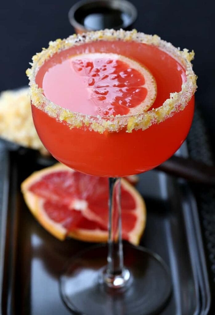 This Bourbon Grapefruit Sidecar has just the right amount of tangy grapefruit flavor!