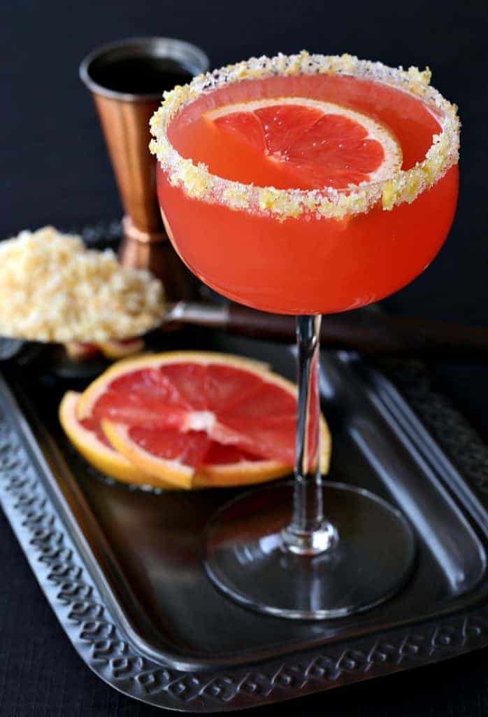 This Bourbon Grapefruit Sidecar is perfect for happy hour or brunch!