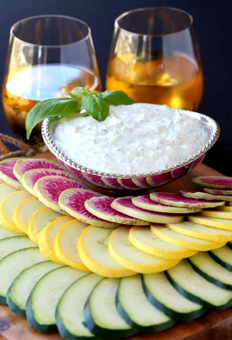 Fresh Ricotta Vegetable Dip - Mantitlement