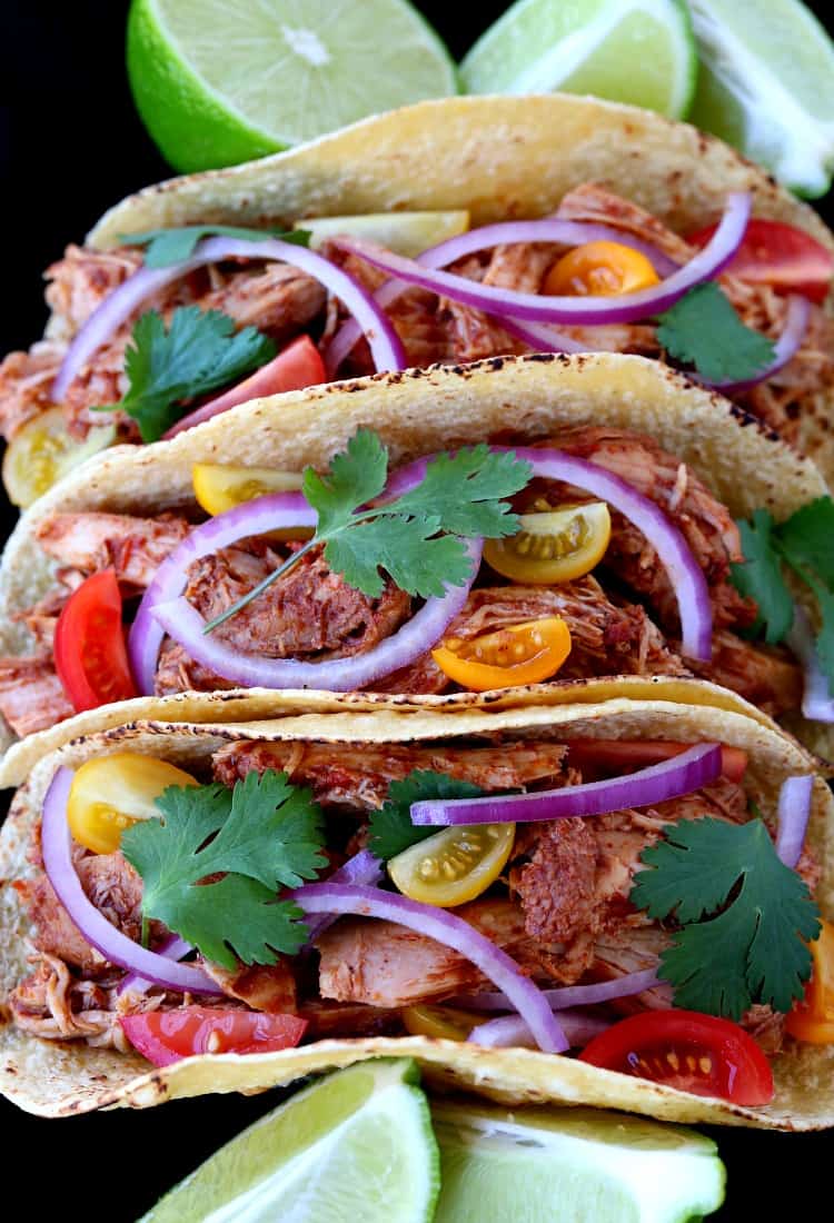 Slow Cooker Turkey Mole Tacos Easy Taco Recipe With Mole Sauce