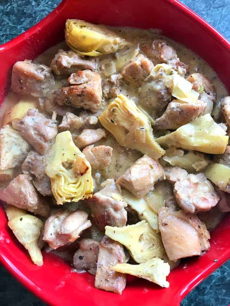 Chicken and Artichoke dinner