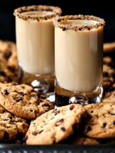 cookie shot recipe with a crushed cookie rim