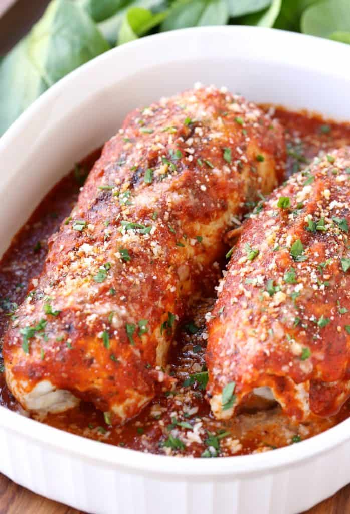 Sausage Stuffed Chicken Rollatini is a chicken breast recipe that's filled with sausage and ricotta