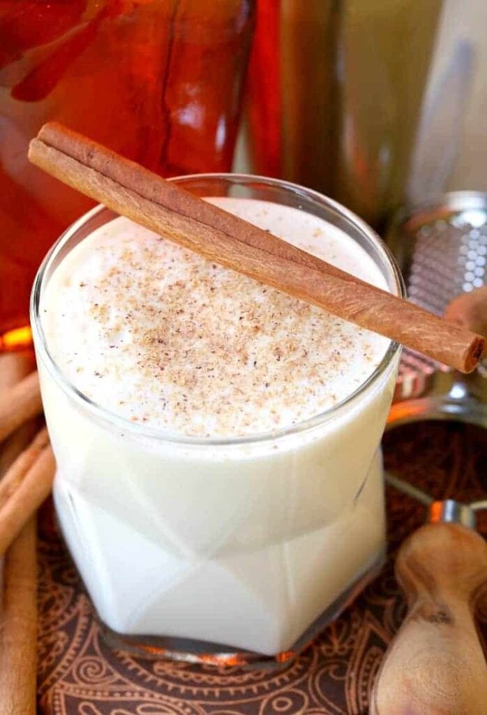 Campfire Milk Punch is a drink recipe made with bourbon and Rumchata