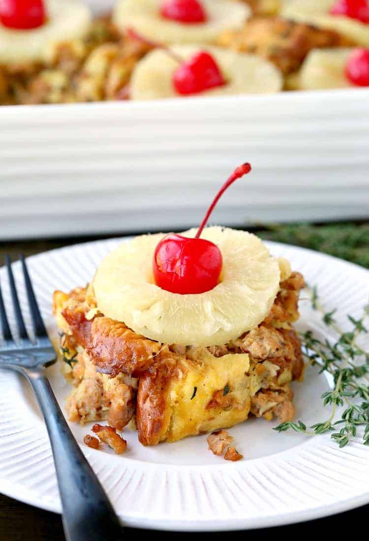 Pineapple Upside Down Sausage Stuffing Easy Sausage Stuffing Recipe