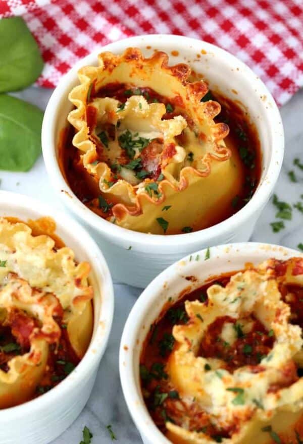 Individual Lasagna Recipe Pasta Side Dish or Main Course Mantitlement