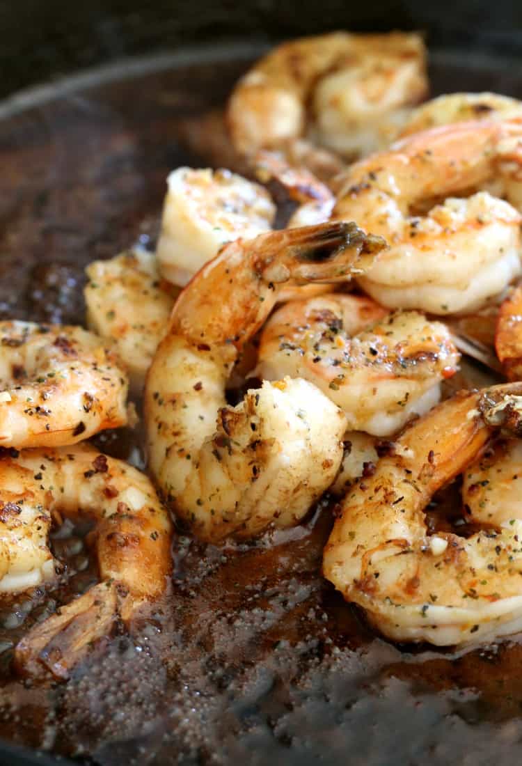Sweet and Spicy Shrimp in a pan