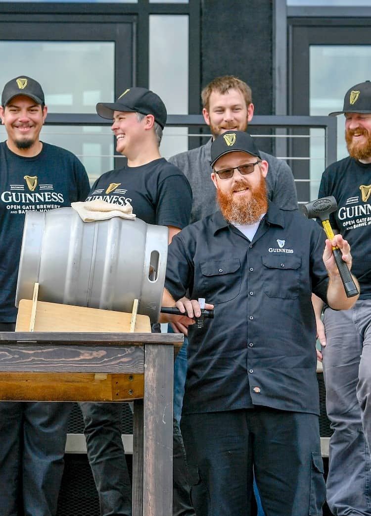 guinness beer tap ceremony