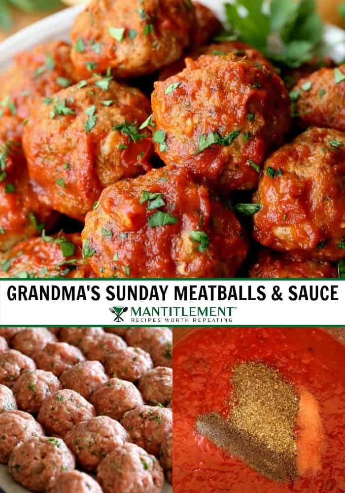 Homemade Meatballs and sauce recipe for spaghetti