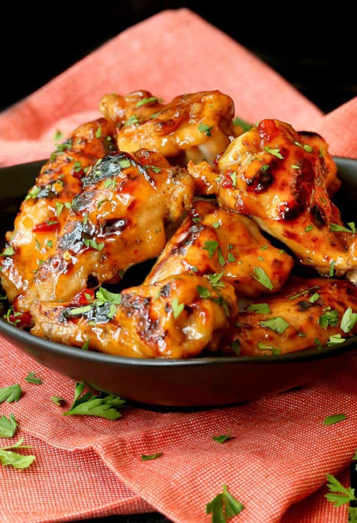 Easy Slow Cooker Sweet Chili Chicken Wings | Crockpot Chicken Wings