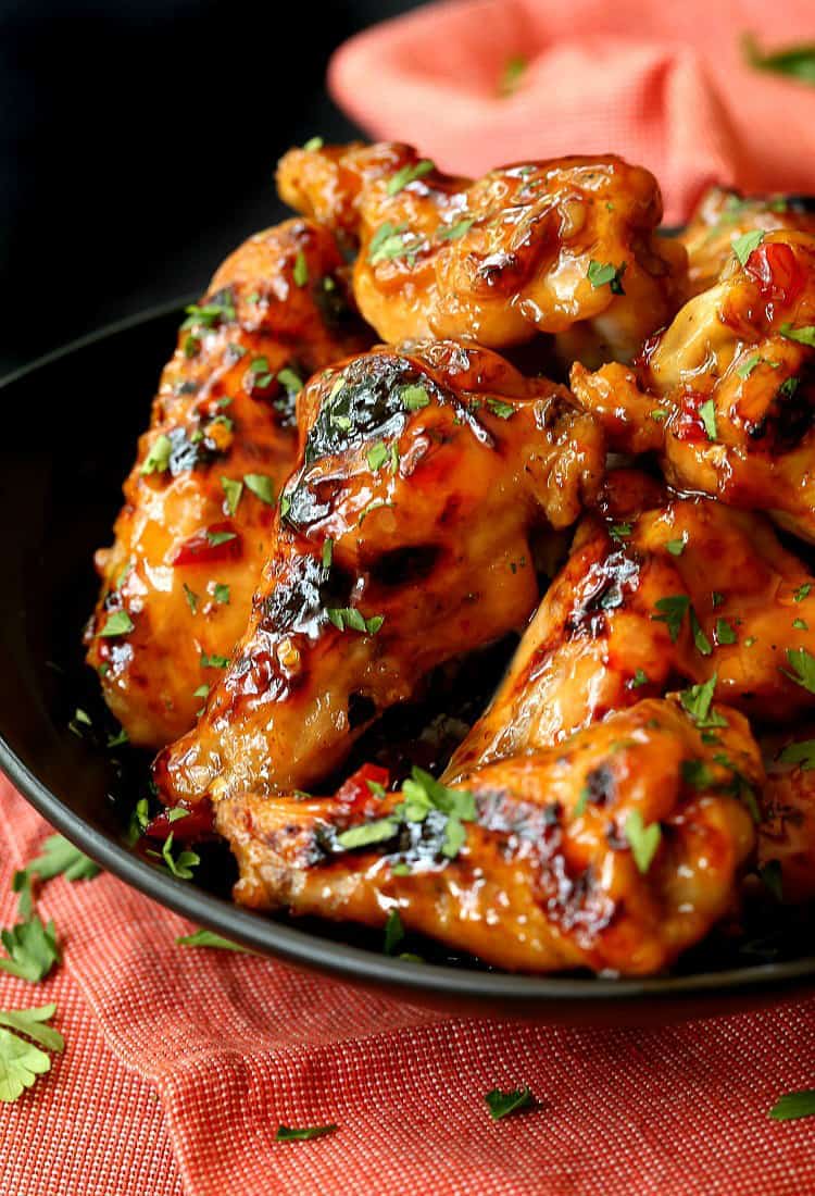 Easy Slow Cooker Sweet Chili Chicken Wings