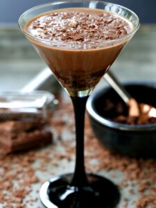 This Mississippi Mud Pie Martini is a martini recipe that can be served for dessert