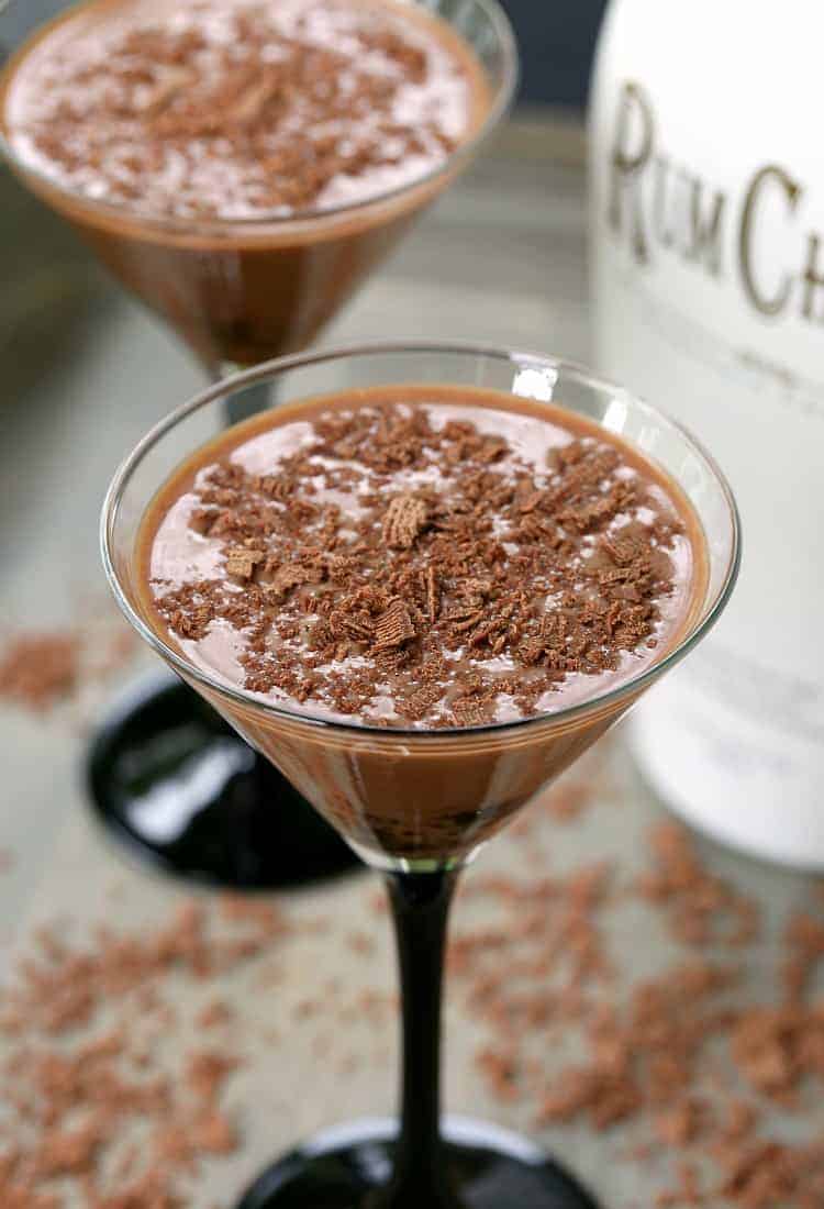 Mississippi Mud Pie Martini is a creamy, chocolate dessert martini recipe