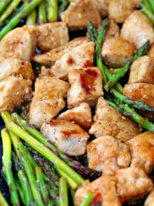 sheet pan chicken with asparagus