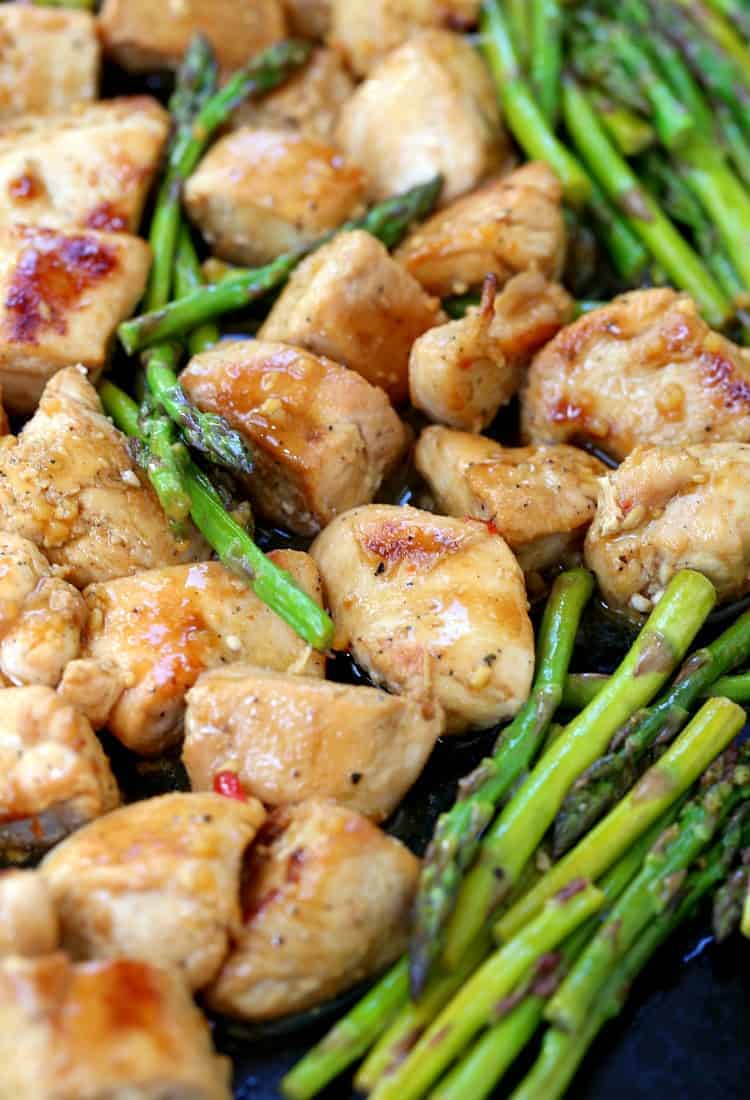 chicken and asparagus sheet pan dinner