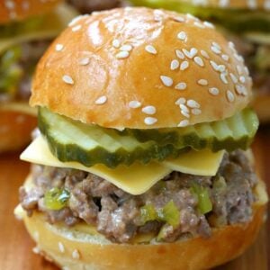 Sloppy Joe Mini Mac Sliders are an easy appetizer recipe with ground beef