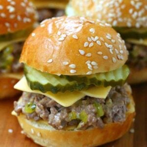 Sloppy Joe Mini Mac Sliders are a copycat slider recipe that taste like a big ma