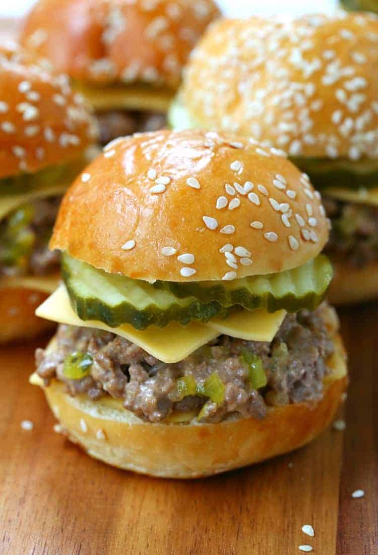 Sloppy Joe Mini Mac Sliders are a copycat slider recipe that taste like a big ma