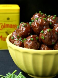 Zesty Mustard Glazed Cocktail Meatballs are a beef meatball recipe that can be served as appetizers or a light dinner