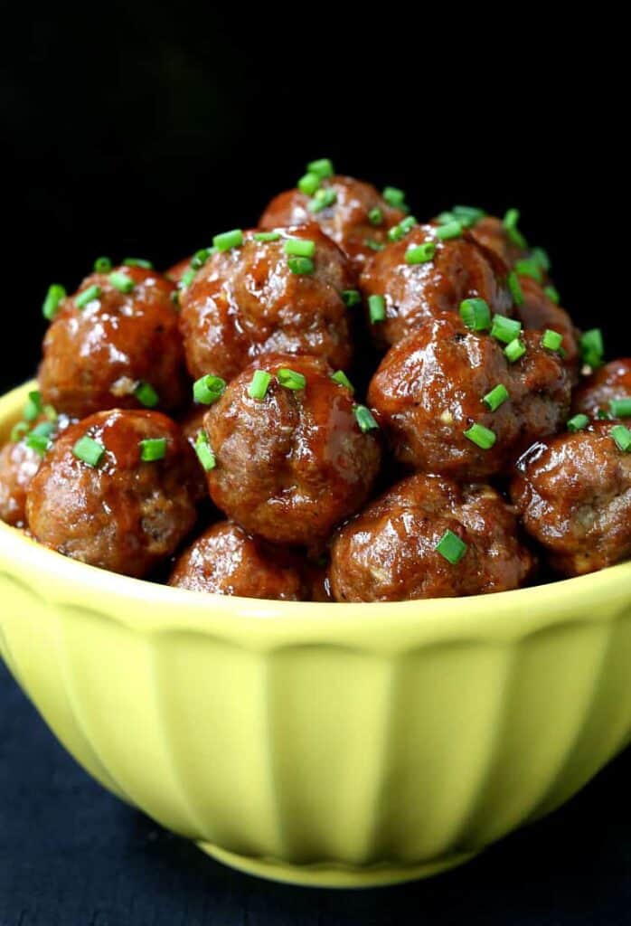 Mustard Glazed Cocktail Meatballs Appetizer Recipe Mantitlement