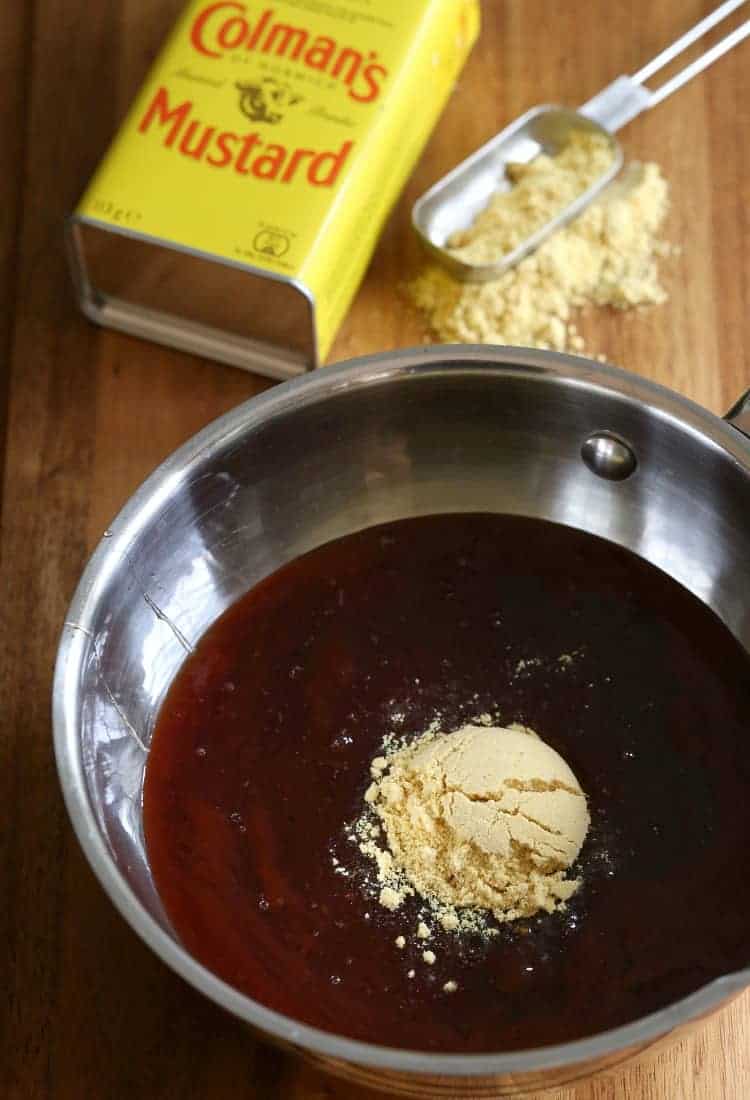 dry mustard to make glaze for cocktail meatballs