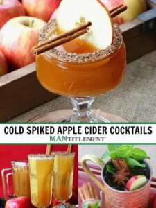 cold spiked apple cider cocktails collage for pinterest