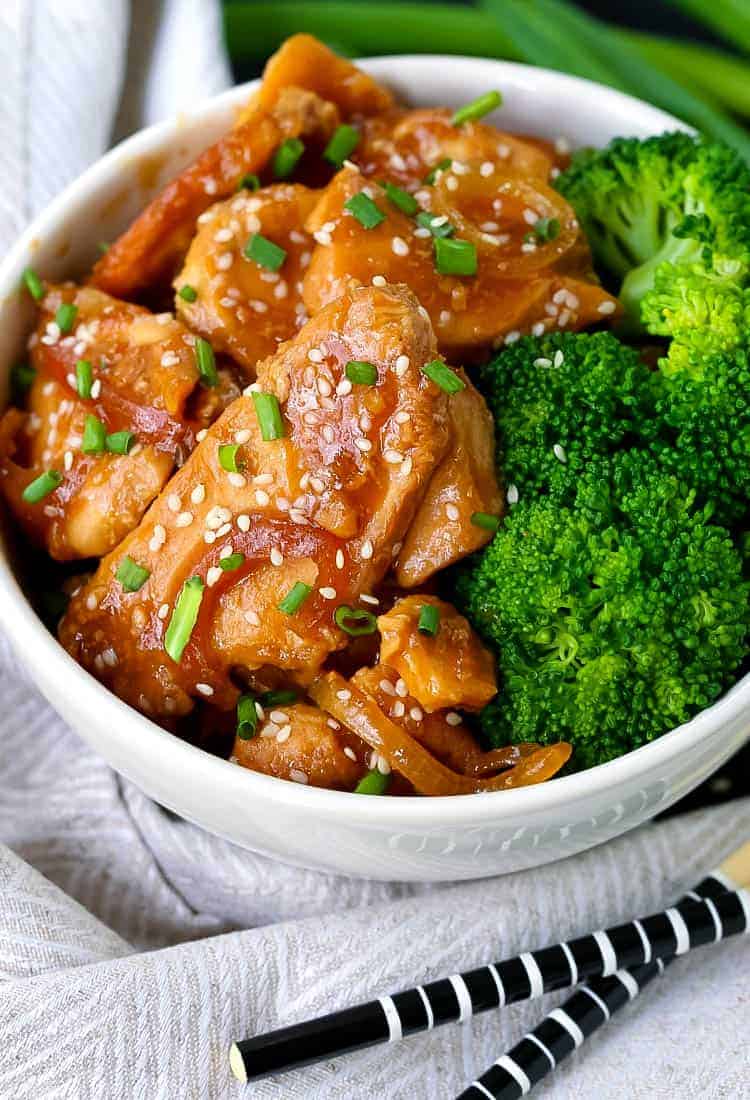 Slow Cooker Mongolian Chicken | An Easy Chicken Dinner Recipe