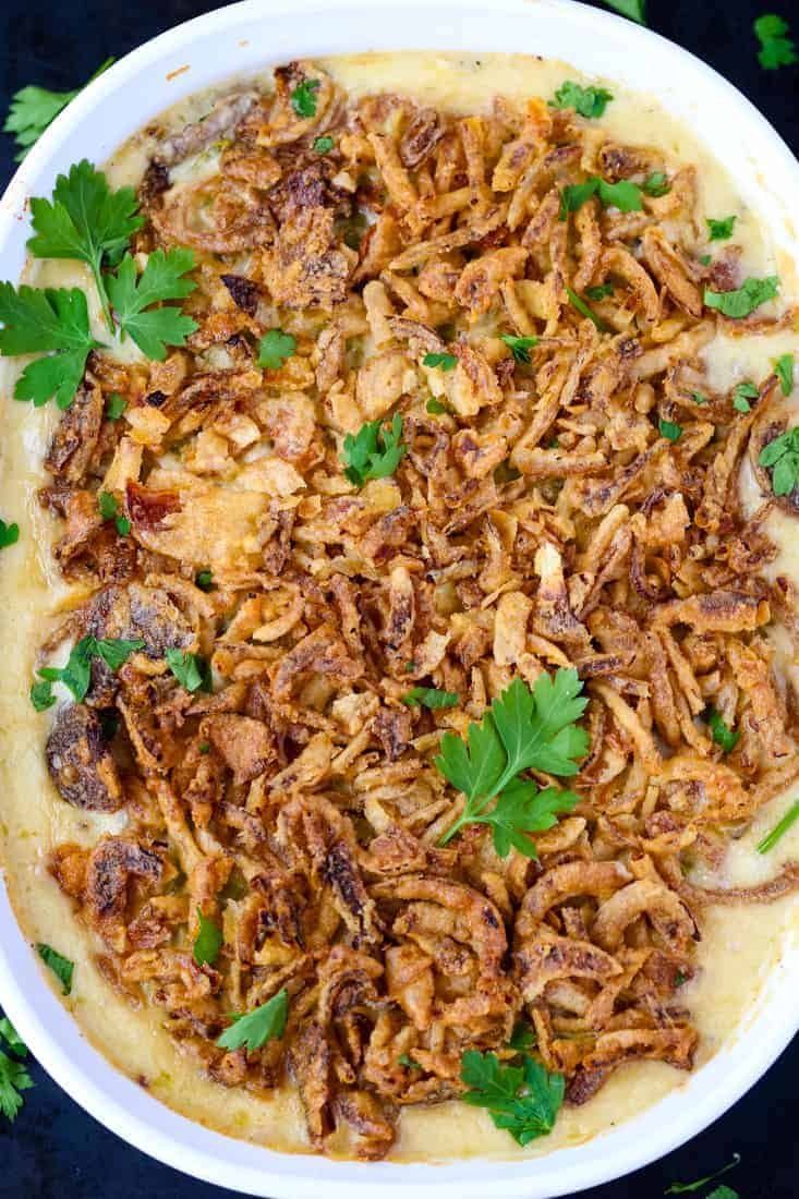 Creamy Green Bean Casserole is the perfect Thanksgiving side dish!