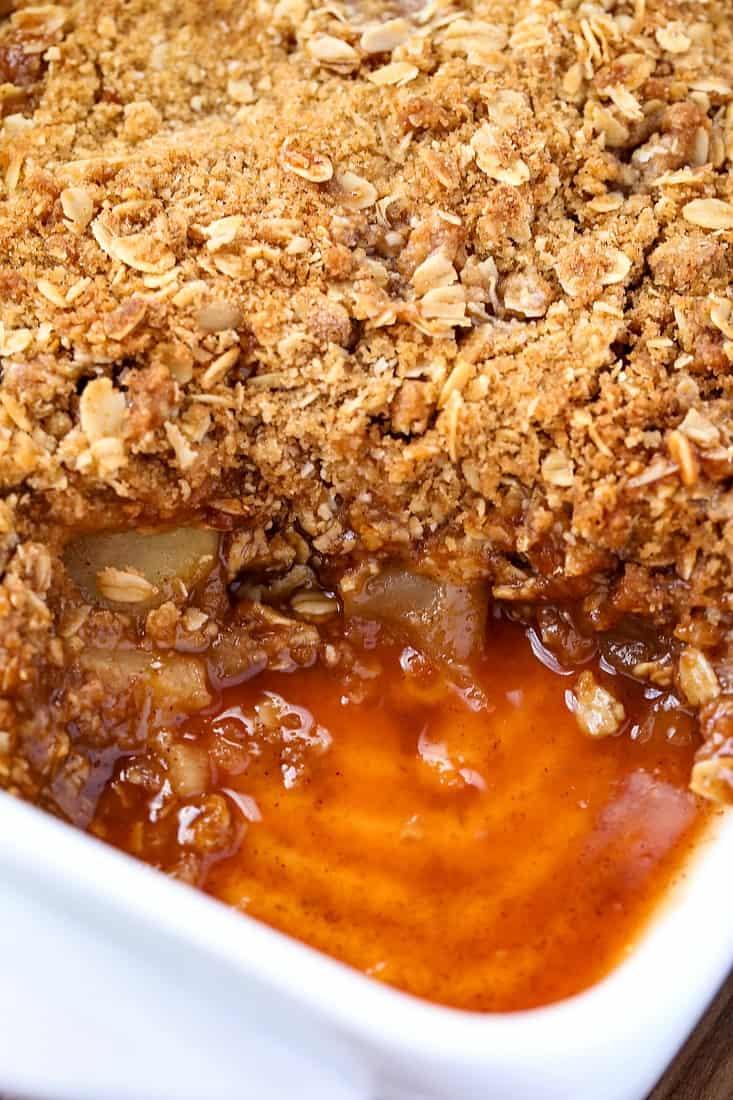 Easy Apple Crisp Recipe is an apple dessert with a crumb topping