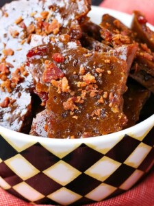 Easy Bourbon Bacon Brittle is a bourbon bacon brittle recipe that's done in 15 minutes