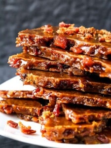 Make this Easy Bourbon Bacon Brittle for dessert or for any party!