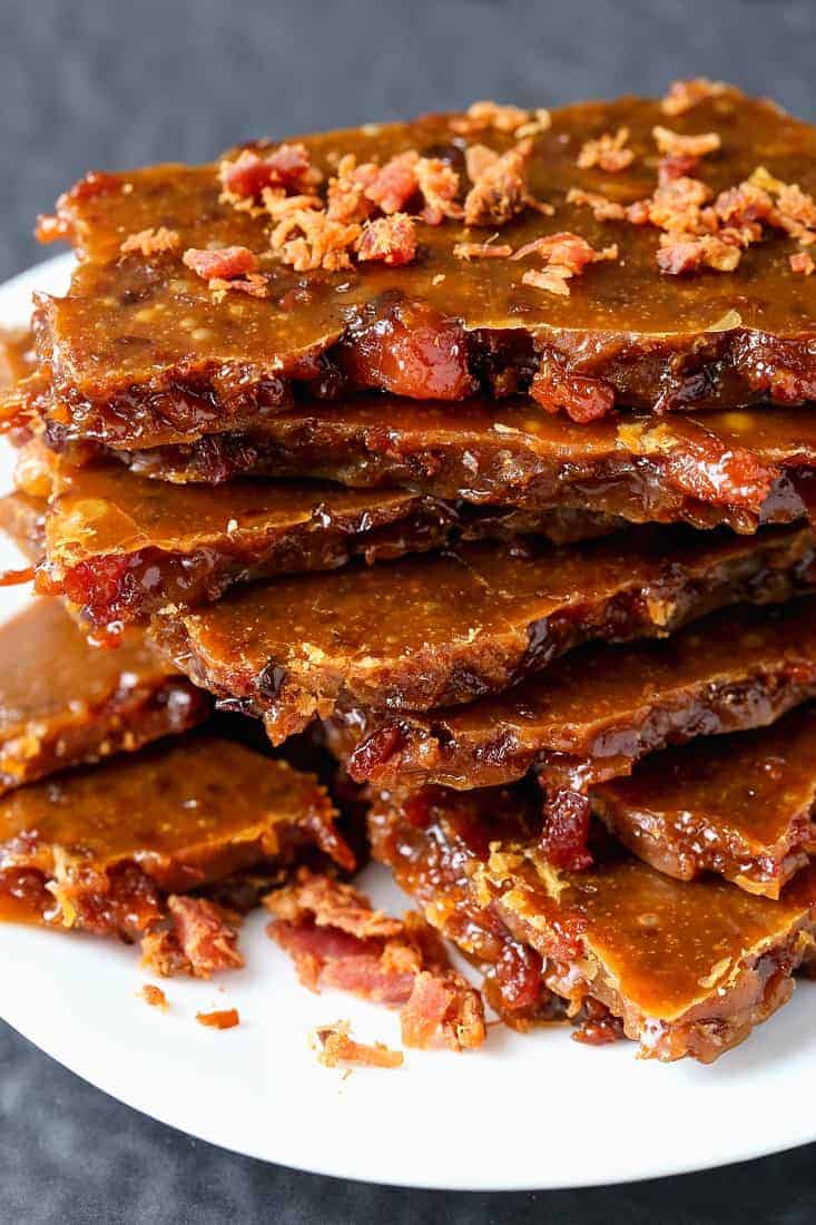 Easy Bourbon Bacon Brittle is a homemade gift idea for the holidays or any occasion