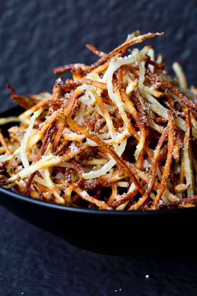 Homemade Shoestring French Fries Air Fry, Bake or Fry Mantitlement