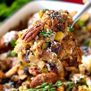 Pecan, Fig & Pear Vegetarian Stuffing | Homemade Stuffing