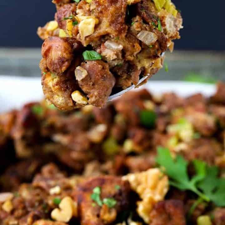Waldorf Chicken Sausage Stuffing Tasty Stuffing Recipe Mantitlement