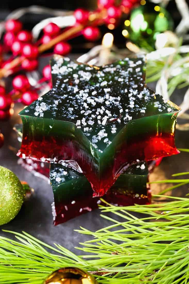 Champagne Jello Shots are a layered jello shot recipe with champagne