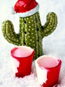Frosty Peppermint Tequila Shots are a frozen tequila shot drink with mint flavor