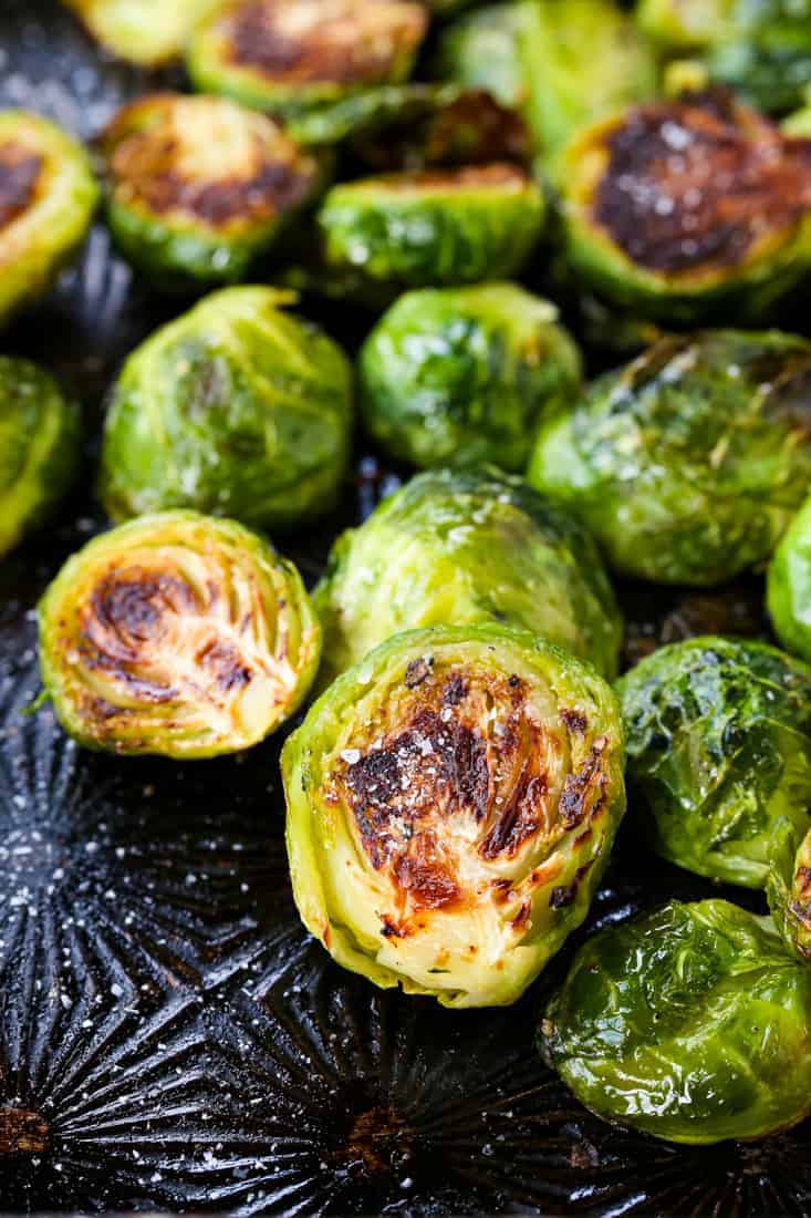 How To Make the Best Roasted Brussels Sprouts that are super crispy and perfectly seasoned